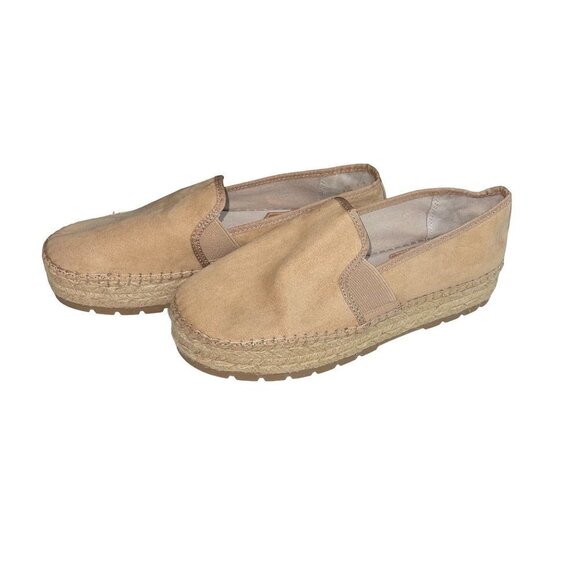 Circus By Sam Edelman Women Cora Loafers Size 8.5 Camel Manmade Elastic Slip On - Picture 1 of 15